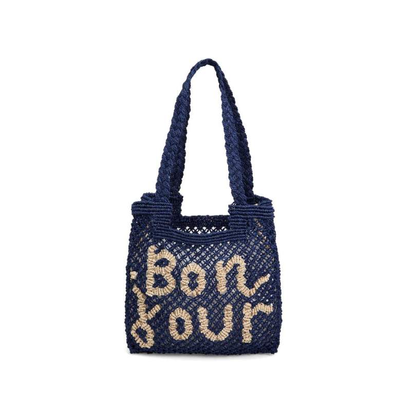 The Jacksons NAVY BLUE JUTE BAG