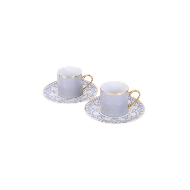 VAKKO RUMI 2 PIECE PORCELAIN COFFEE CUP SET