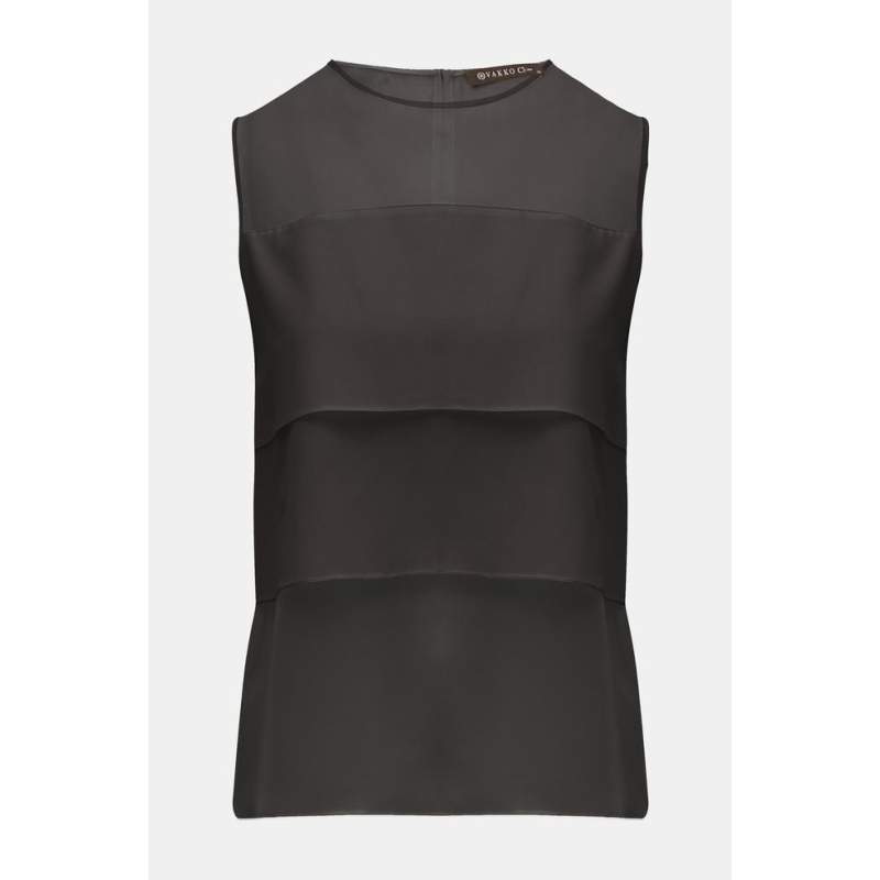 Vakko BLACK SLEEVE BLOUSE