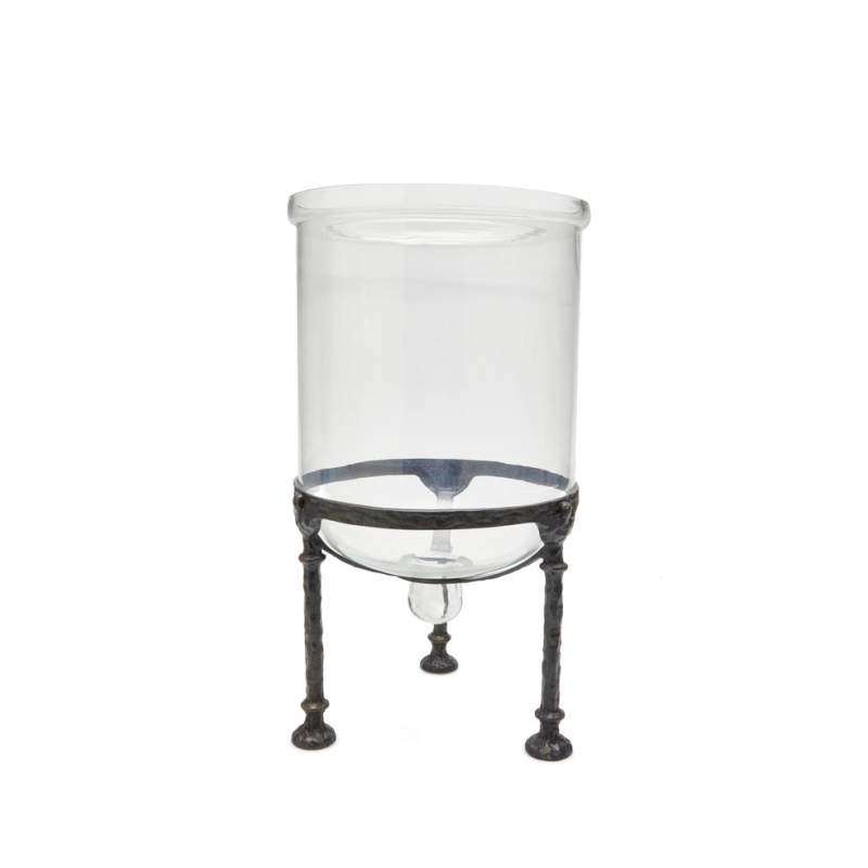 Eichholtz METAL LEG GLASS CANDLE HOLDER