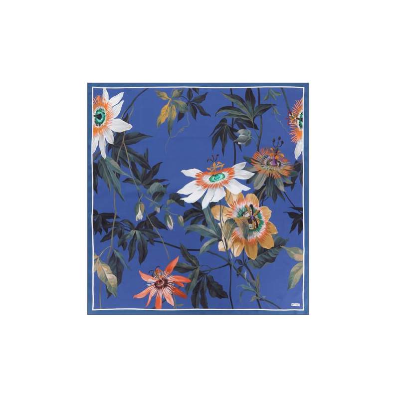 VAKKO FLORAL PATTERNED SILK SCARF