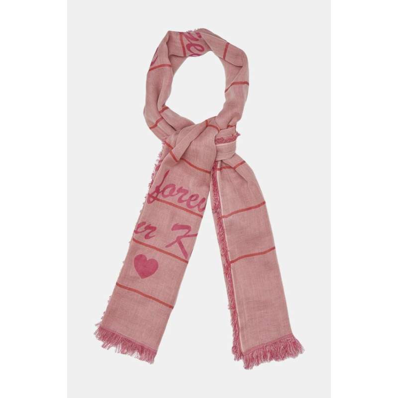 Vakko PINK PATTERNED SHAWL