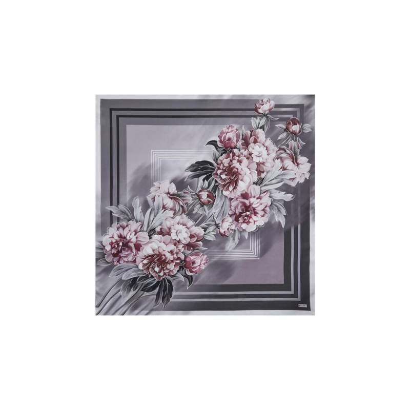 VAKKO FLORAL PATTERNED SILK SCARF