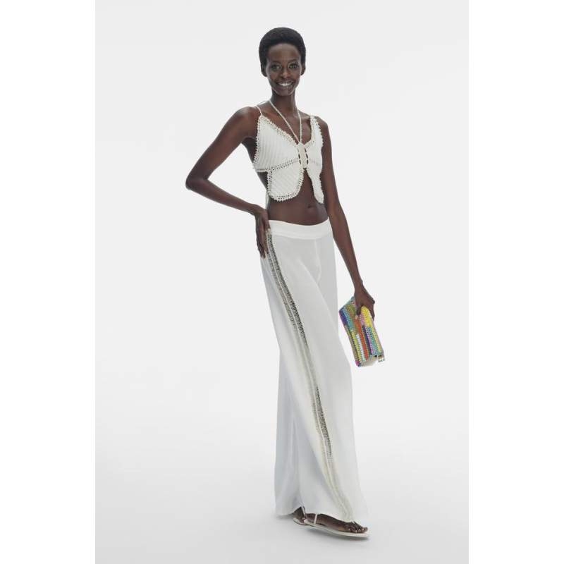 My Beachy Side Emily In Paris WHITE LOOSE PANTS