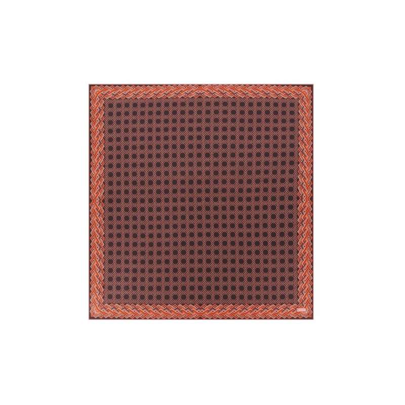 VAKKO MONOGRAM PATTERNED SILK SCARF