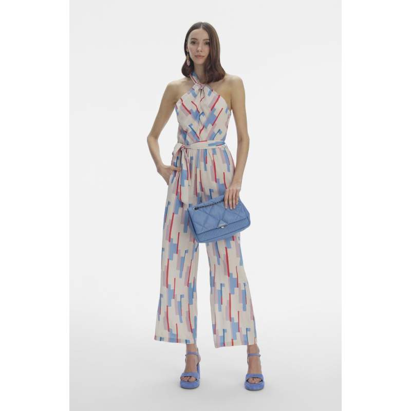 Vakko MULTICOLORED SUSPENDED JUMPSUIT Vakko MULTICOLORED SUSPENDED JUMPSUIT
