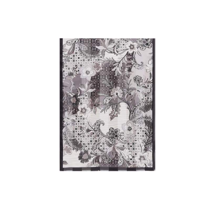 VAKKO FLORAL PATTERNED SILK SHAWL