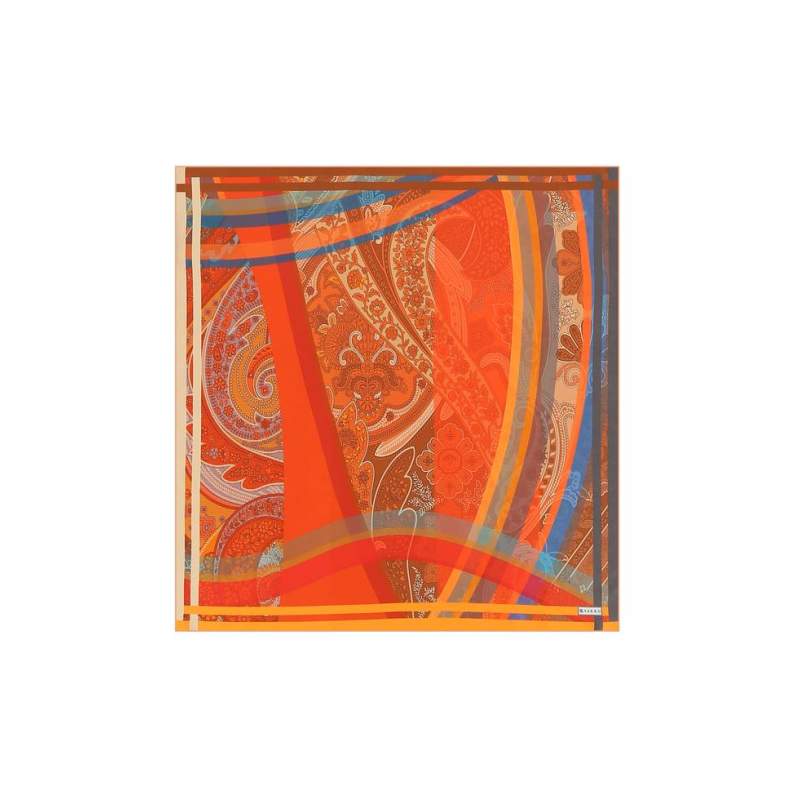 VAKKO PATTERNED SILK BANDANA