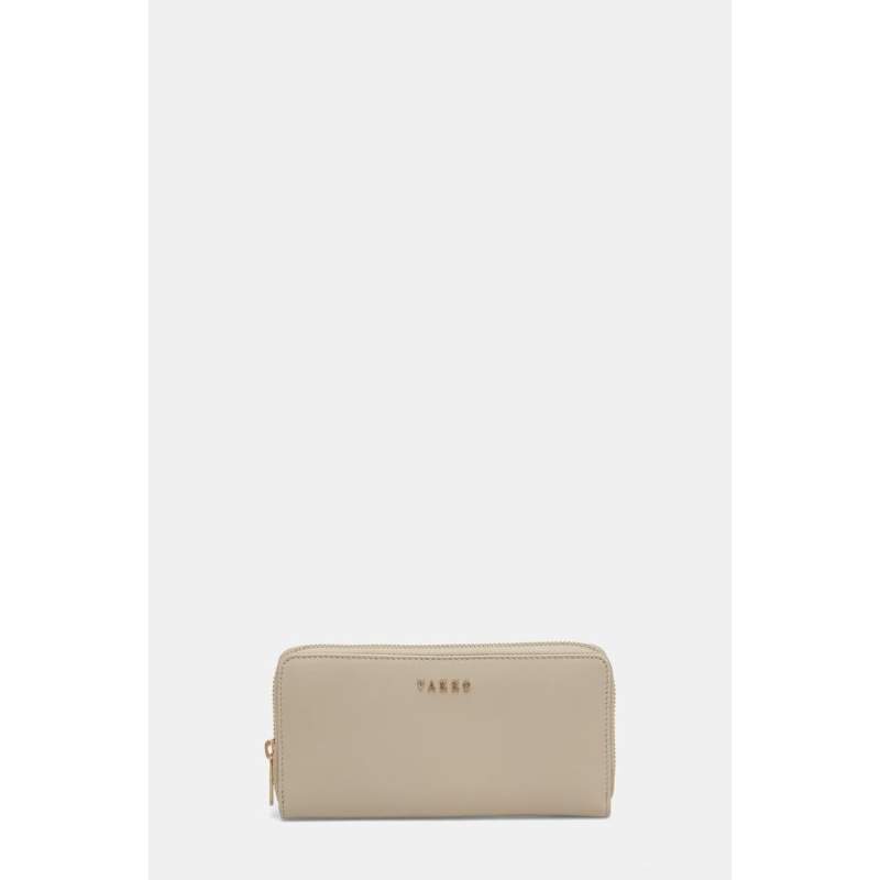 Vakko BEIGE LEATHER WALLET