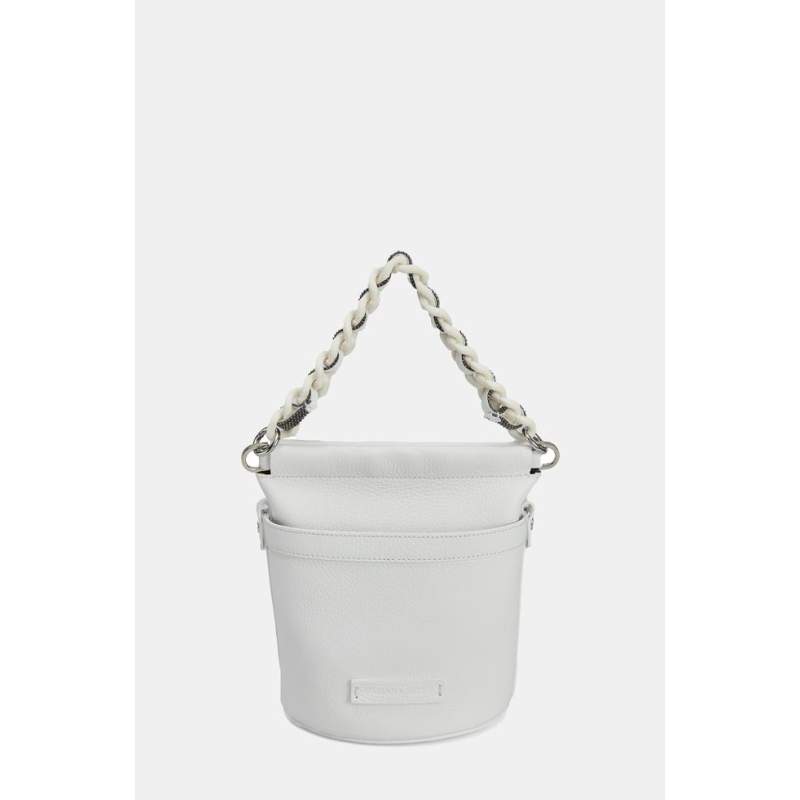Fabiana Filippi WHITE LEATHER BAG