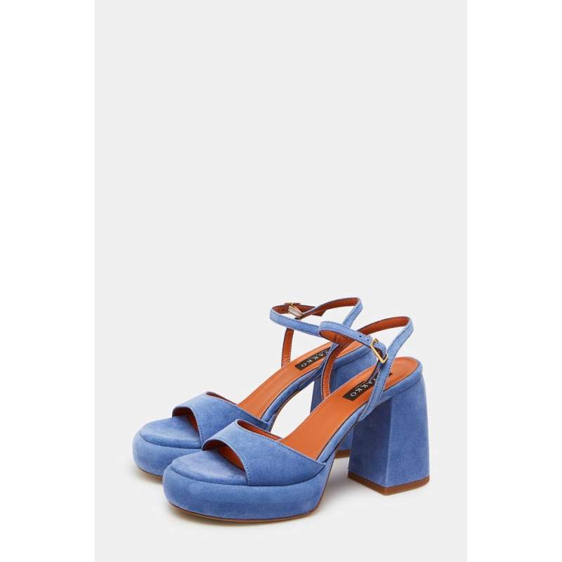 Vakko BLUE HEELED SHOES
