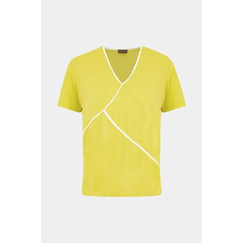 Vakko YELLOW V-NECK T-SHIRT Vakko YELLOW V-NECK T-SHIRT