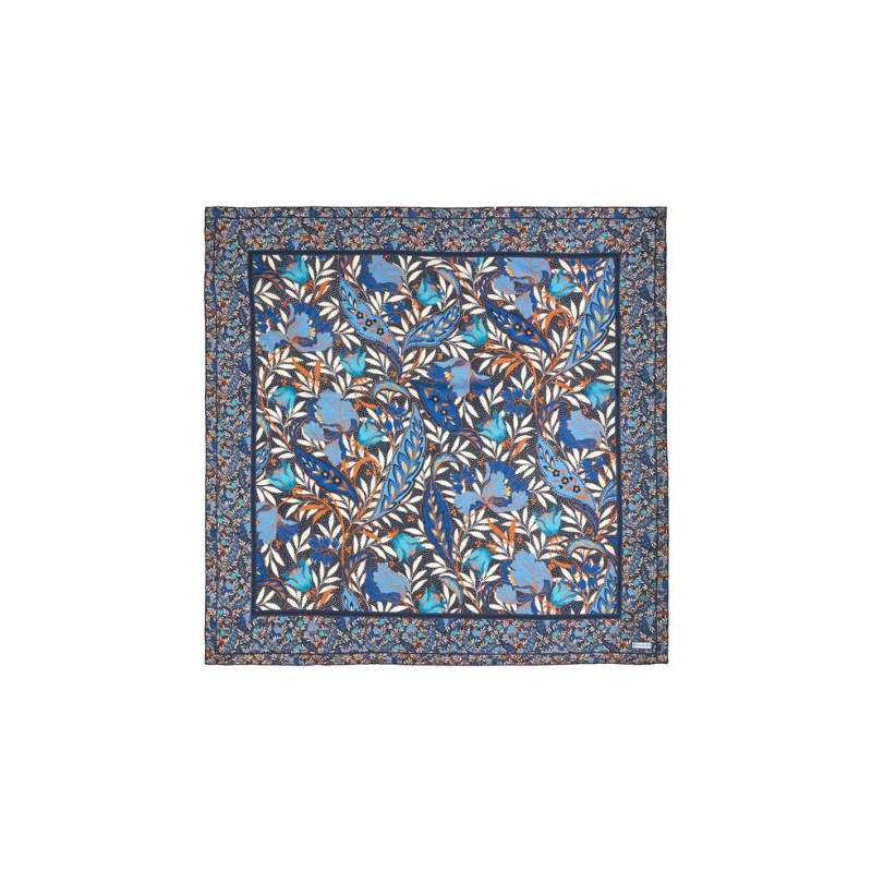 VAKKO FLORAL PATTERNED SILK SCARF