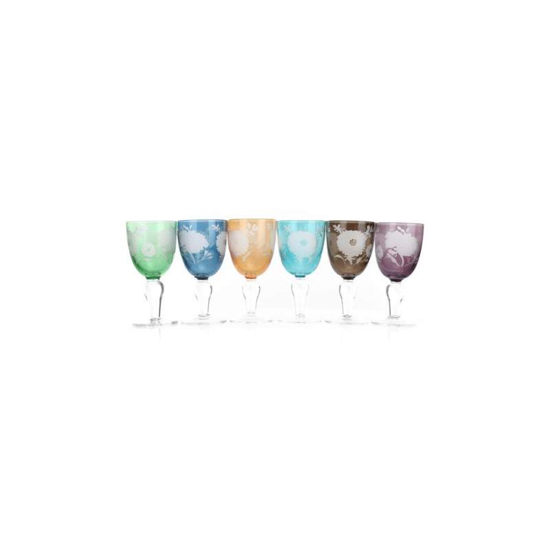 VAKKO 6 CRYSTAL GLASS SET