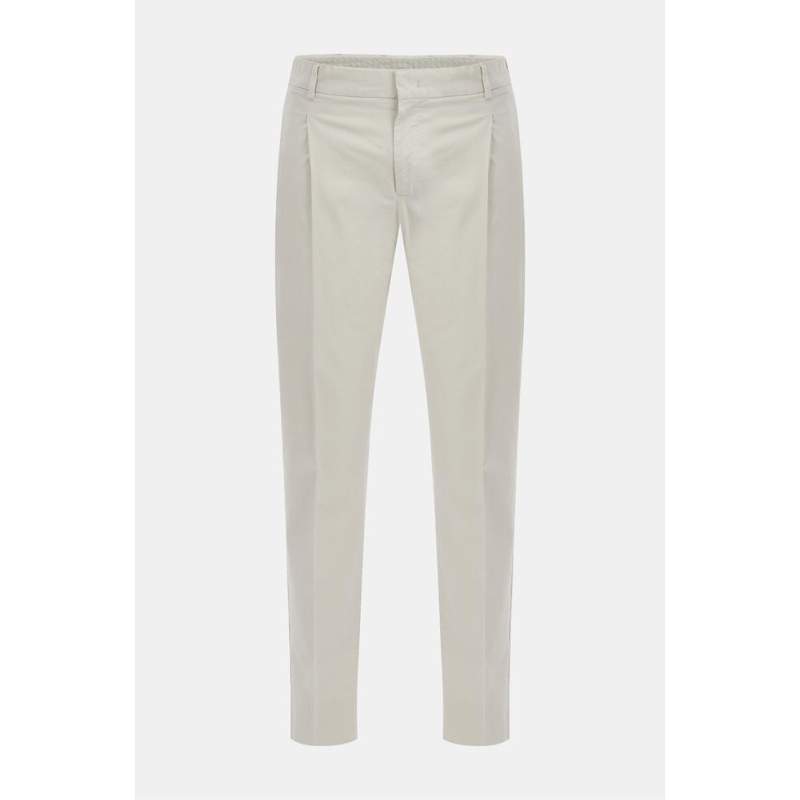 Vakko SAND COLOR TROUSERS WITH SINGLE PLEATED