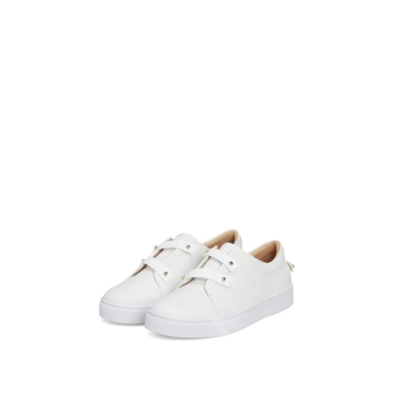Daniella Essa WHITE LEATHER SNEAKER