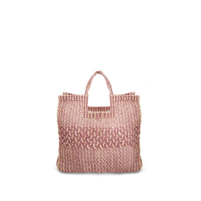 The Jacksons PINK JUTE BAG