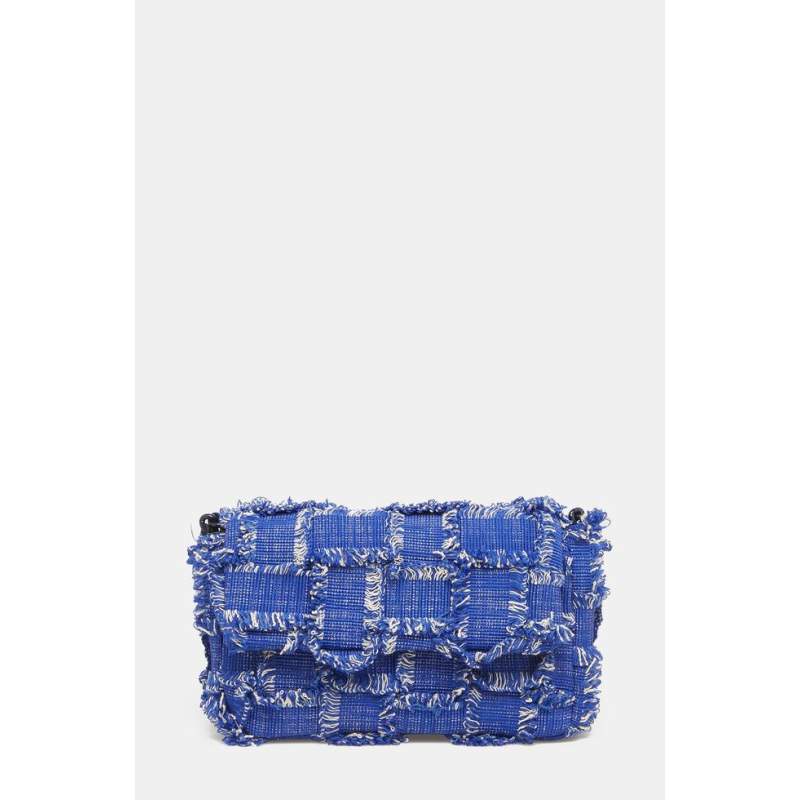 Maria La Rosa BLUE tasseled bag