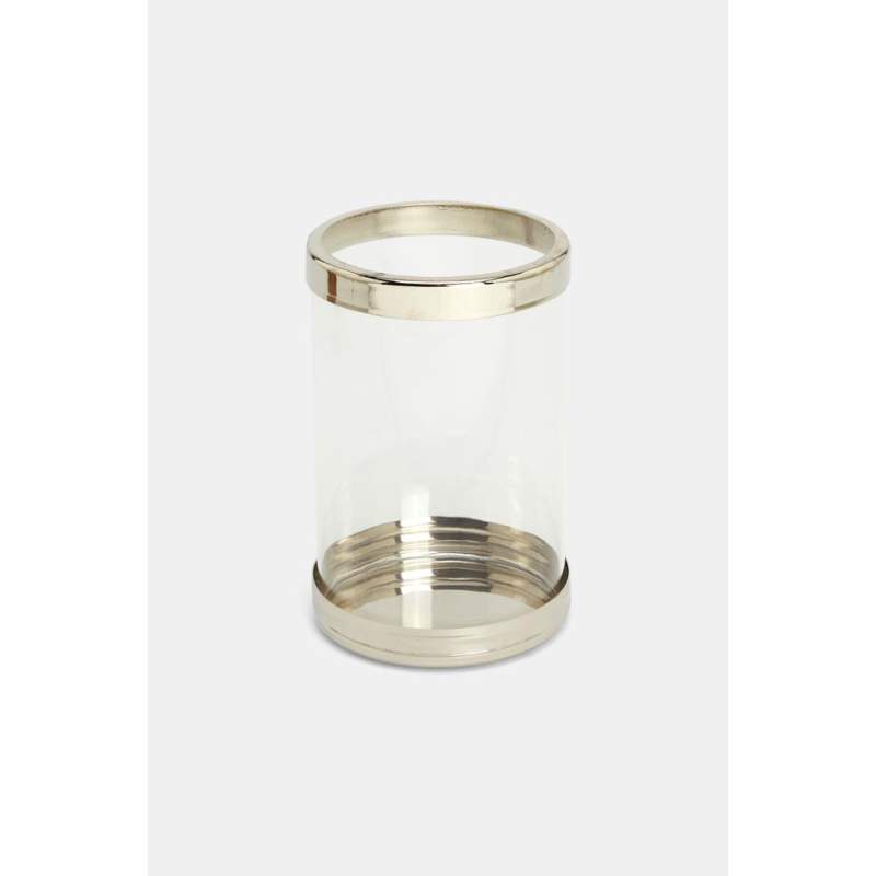Vakko SILVER-GLASS CANDLE HOLDER