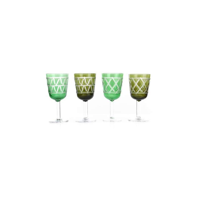 VAKKO 4 CRYSTAL GLASS SET