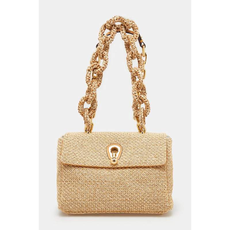 Ermanno Scervino NATURAL KNITTED BAG