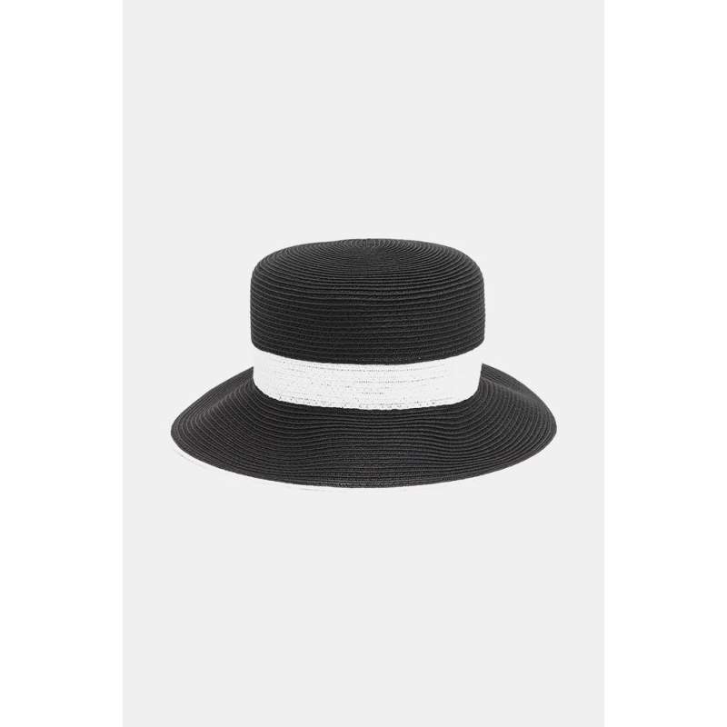 Cintelli E Galluzzo BLACK STRAW HAT