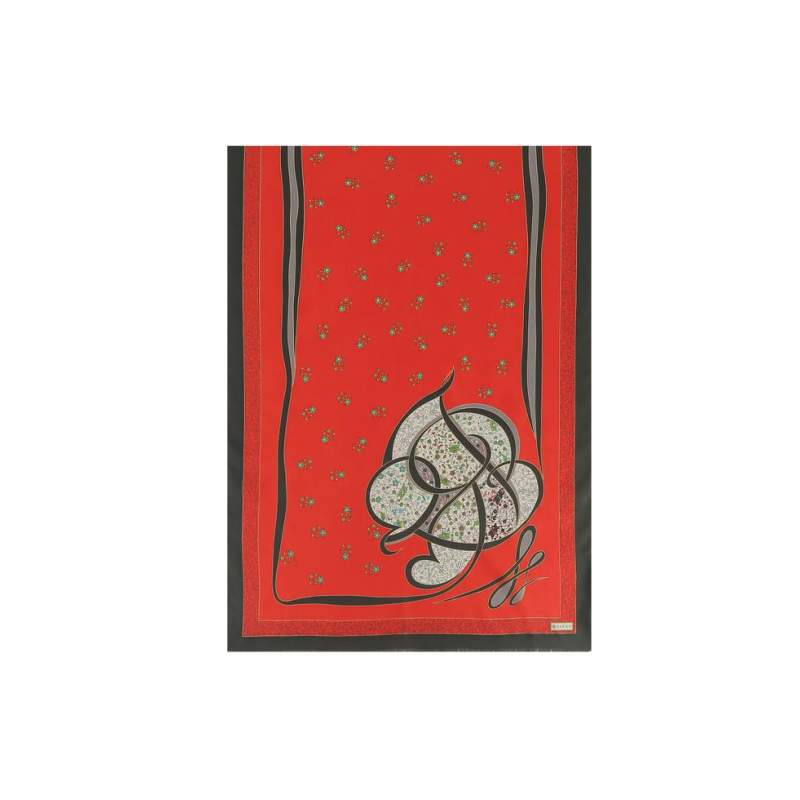 VAKKO TUĞRA PATTERNED SILK shawl