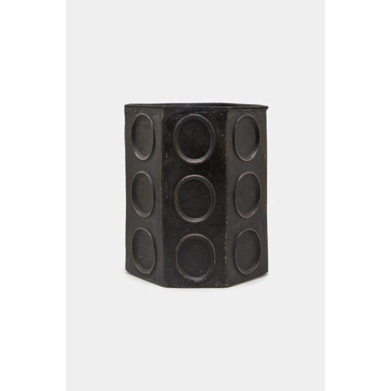 Vakko BLACK CERAMIC VASE SMALL SIZE