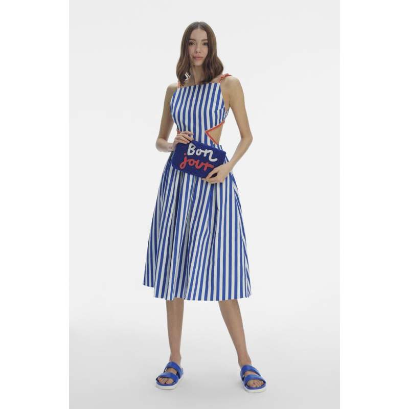 My Beachy Side Emily In Paris STRIPED MAXI DRESS