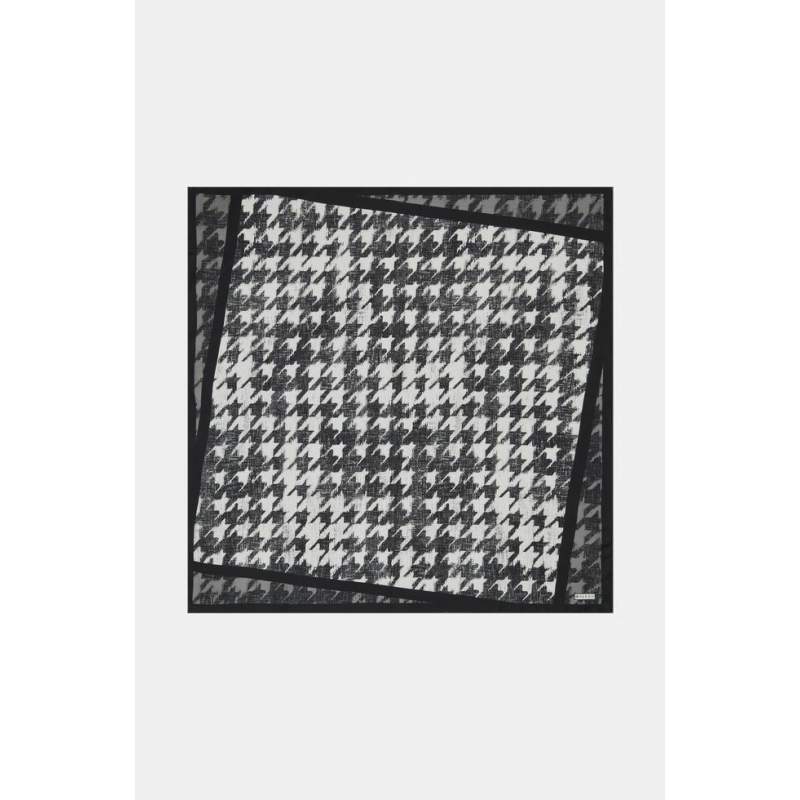 Vakko CAKE FOOT PATTERNED SILK SCARF