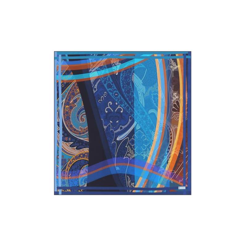 VAKKO PATTERNED SILK BANDANA