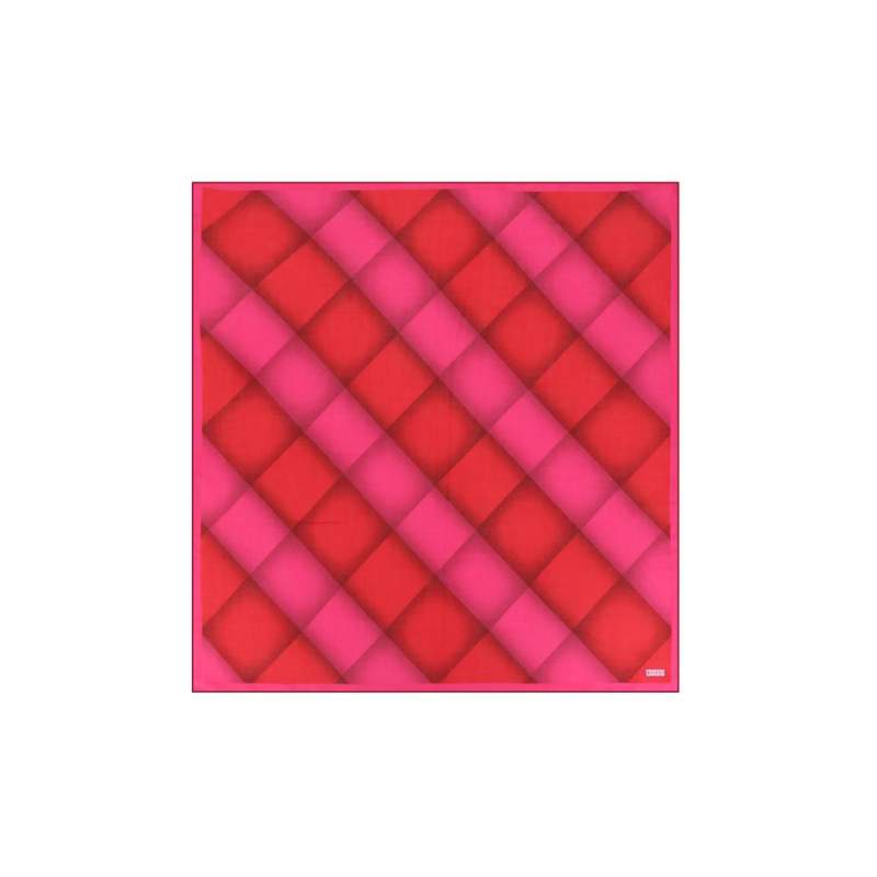 VAKKO GEOMETRIC PATTERNED VOUAL SCARF