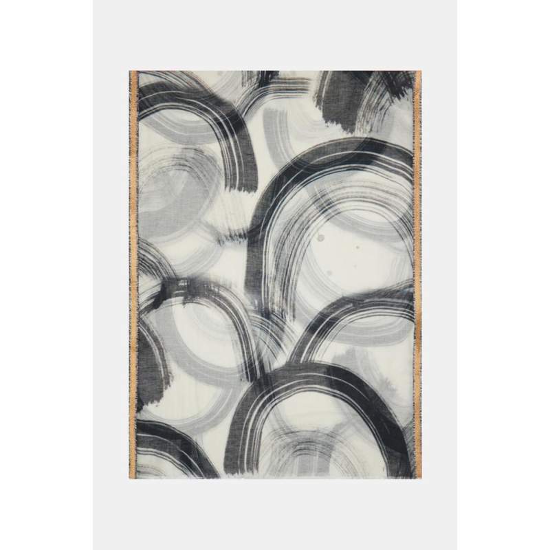 Vakko ECRU PATTERNED SHAWL