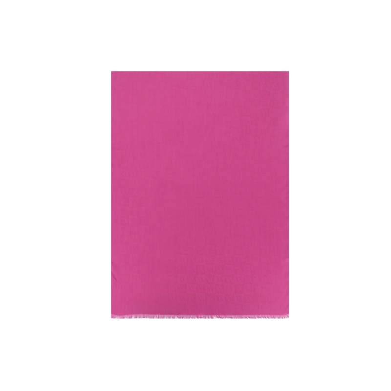 VAKKO MONOGRAM PATTERNED SILK shawl