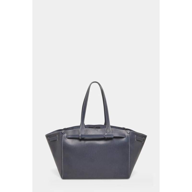 Anya Hindmarch NAVY BLUE LEATHER BAG