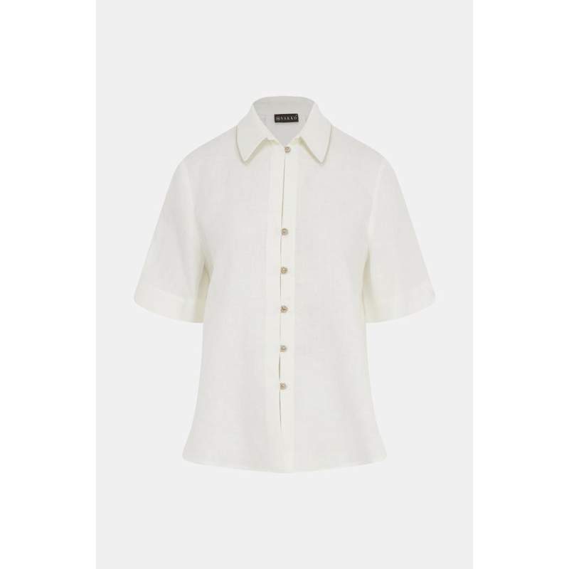 Vakko ECRU LINEN SHIRT