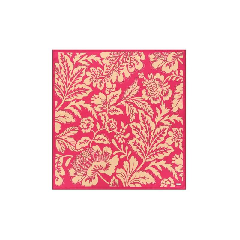 VAKKO FLORAL PATTERNED SILK SCARF