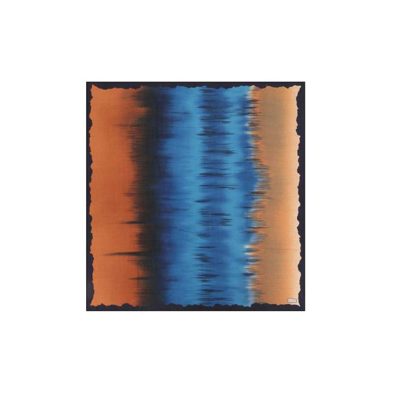 VAKKO GRADIATE PATTERNED VOUL SCARF