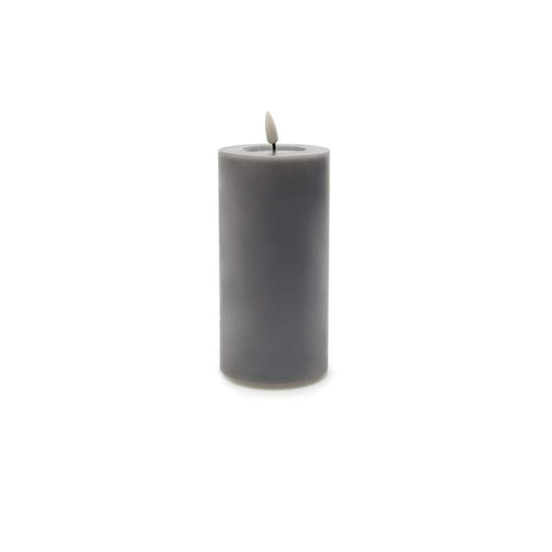 Vakko LED LIGHTED GRAY CANDLE