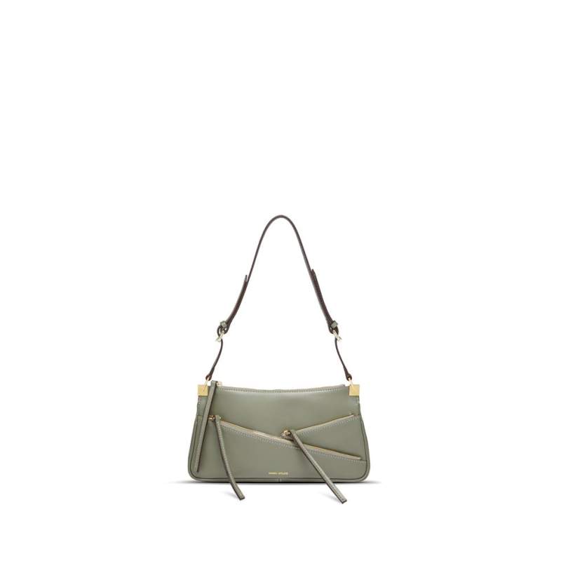 MANU ATELIER THREE ZIPPED BAGUETTE BAG