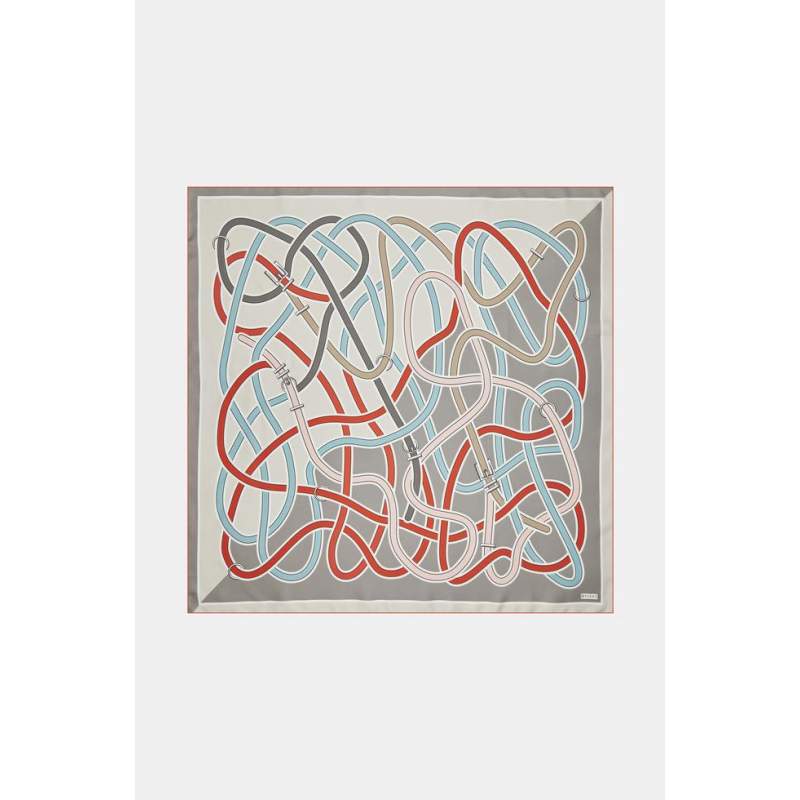 Vakko BELT PATTERNED SILK SCARF