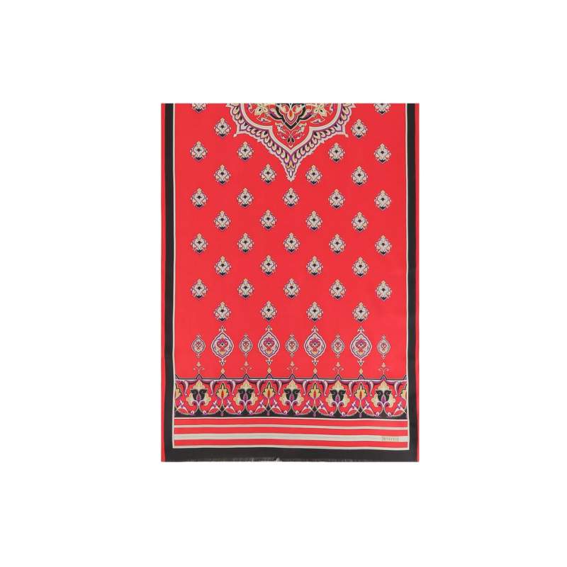 VAKKO İZNİK PATTERNED SILK shawl