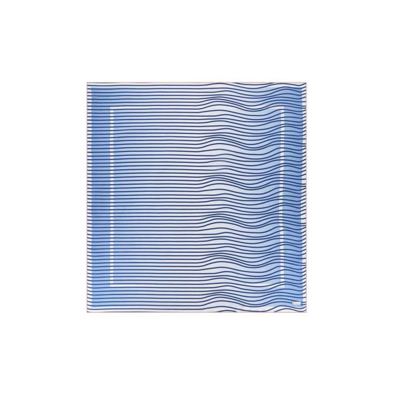 VAKKO STRIPED SILK SCARF
