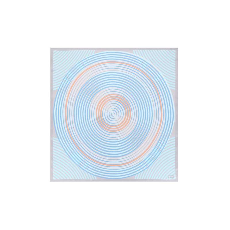 VAKKO STRIPED SILK SCARF