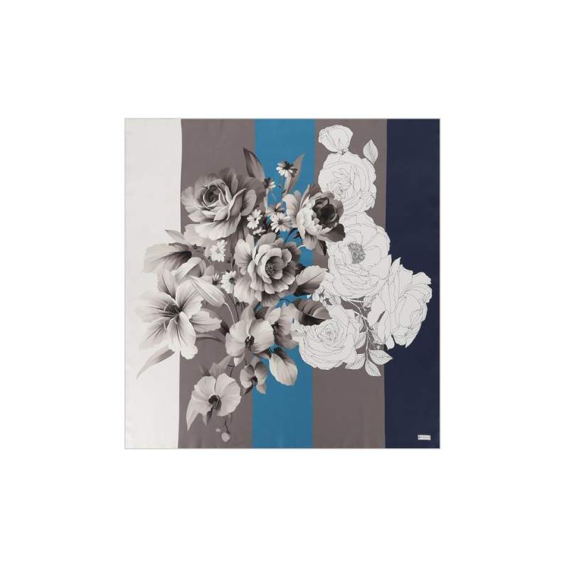 VAKKO FLORAL PATTERNED SILK SCARF