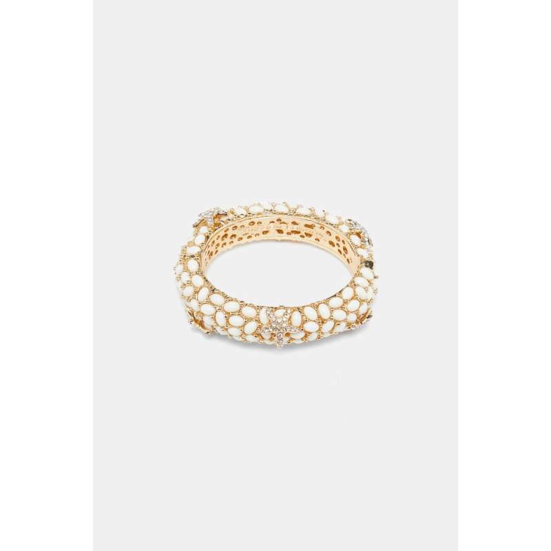 Vakko WHITE CLAMP BRACELET