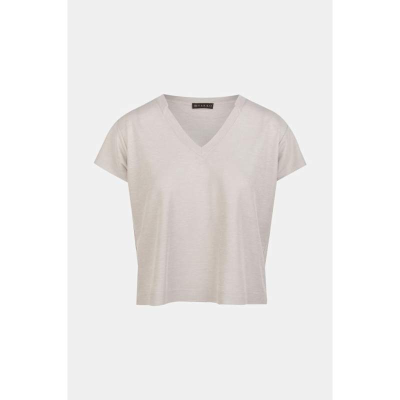 Vakko BEIGE V-NECK T-SHIRT Vakko BEIGE V-NECK T-SHIRT