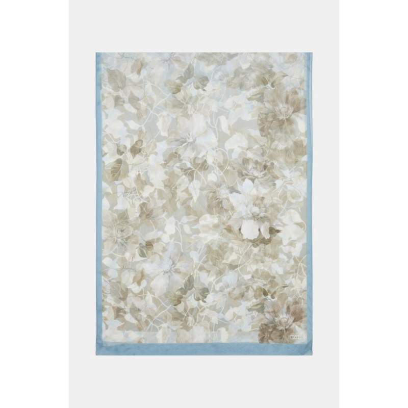 Vakko FLORAL PATTERNED SILK SHAWL