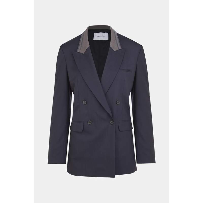 Fabiana Filippi NAVY BLUE JACKET