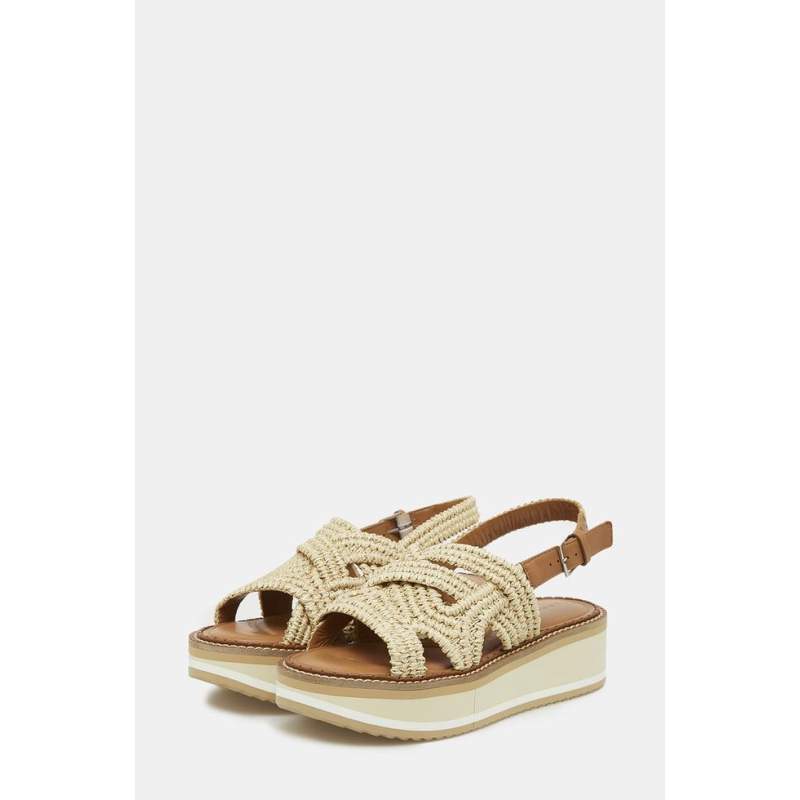 Clergerie NATURAL RAFFIA SANDALS